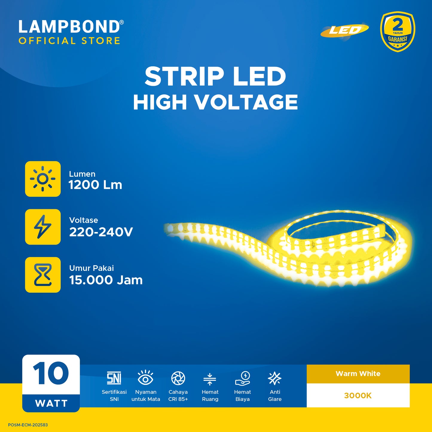 Lampbond® - Strip LED Slide In 10 Watt - Warm White