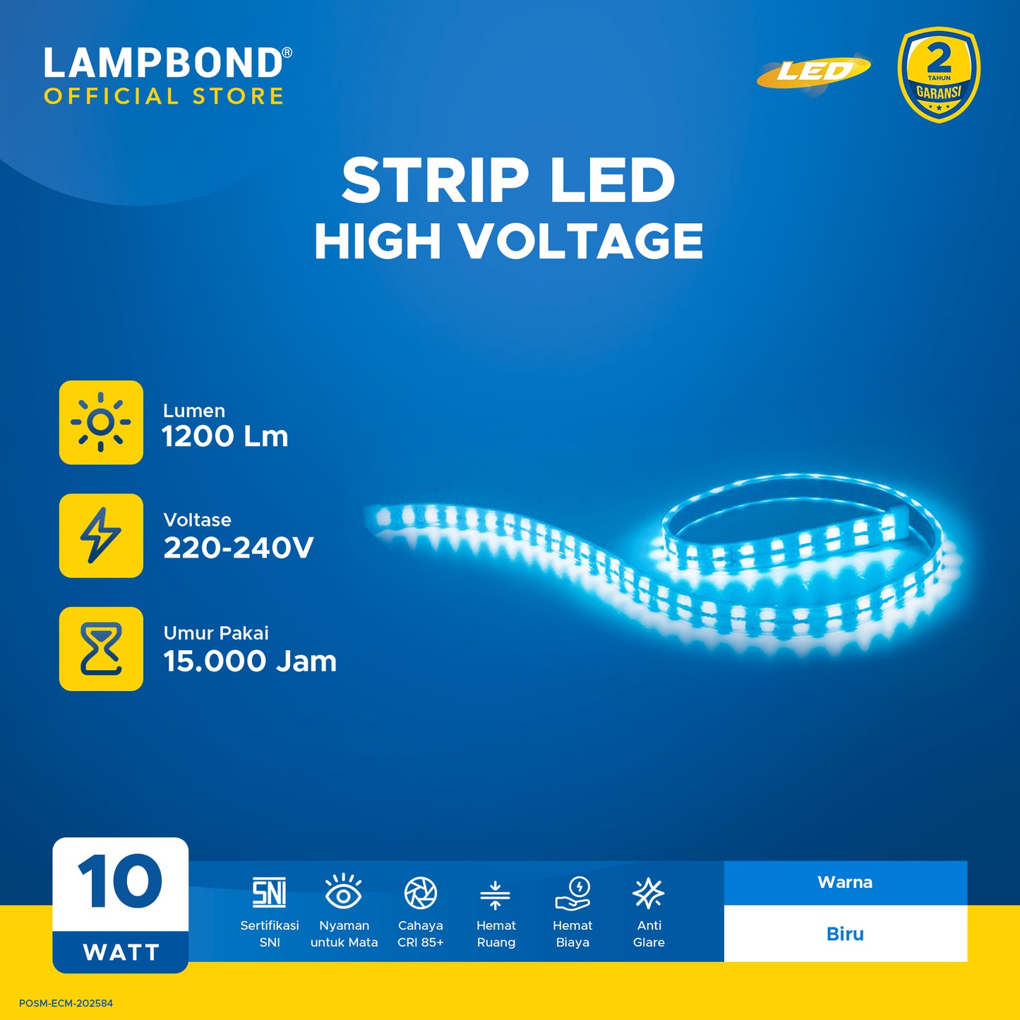 Lampbond® - Strip LED 10 Watt 1200lm - Blue