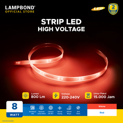 Lampbond® - Strip LED Slide In 8 Watt - Red