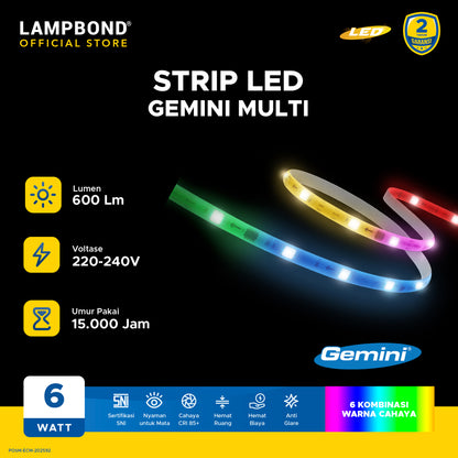 Lampbond® - Strip LED Gemini Multi 6 Watt - RGB