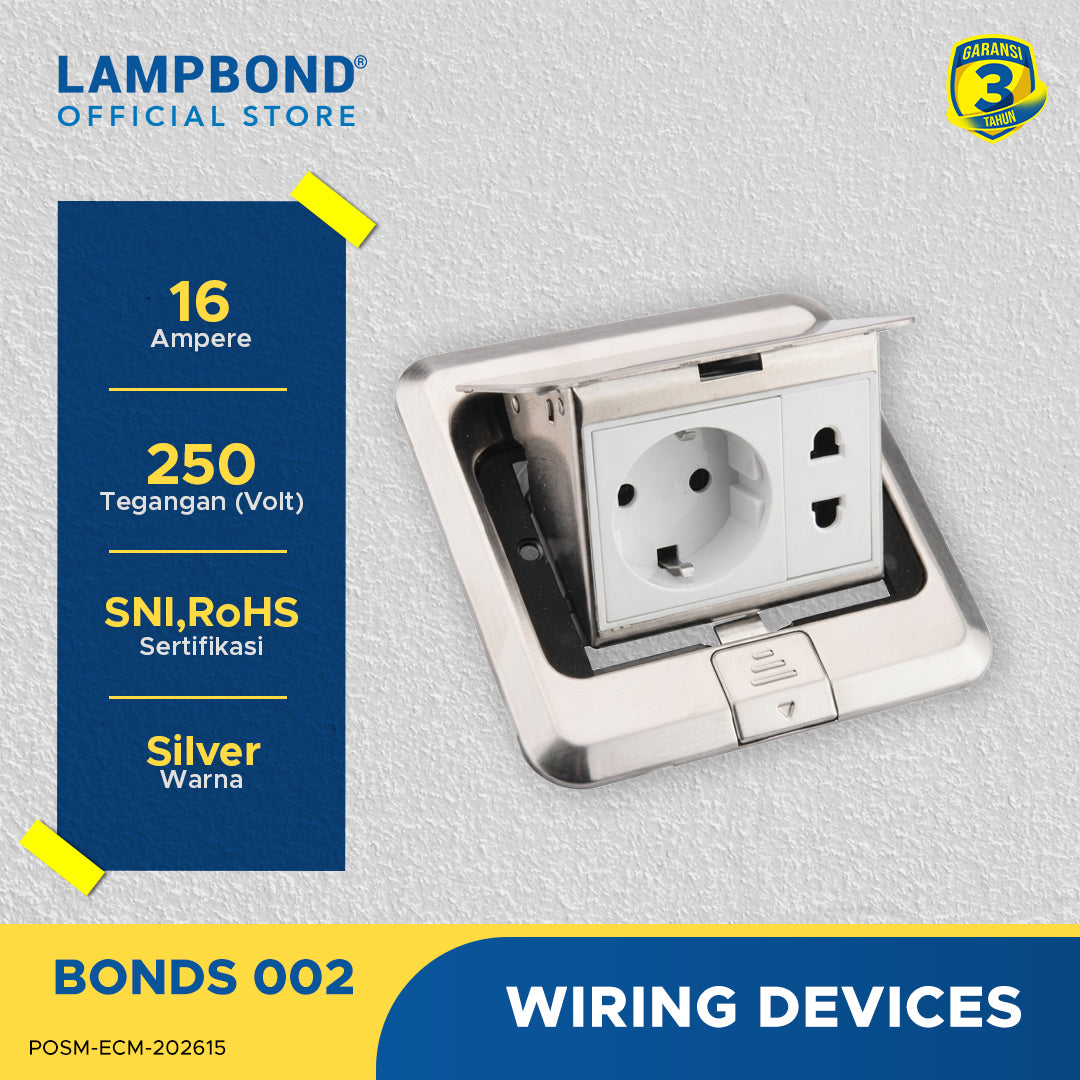 Lampbond® -  Bonds - 301 - Schuko 2 Pin (CP)-Universal 2 Pin  - WH