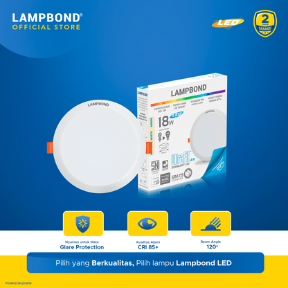 Lampbond® - Downlight LED Ultrafit 18 Watt  - Natural White