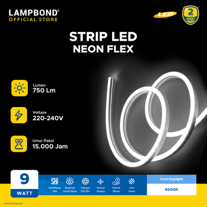 Lampbond® - Strip LED NEON FLEX 9 Watt - Cool Daylight