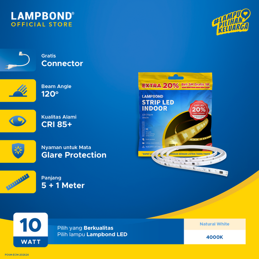 Lampbond® - Strip LED Indoor 10 Watt - Natural White