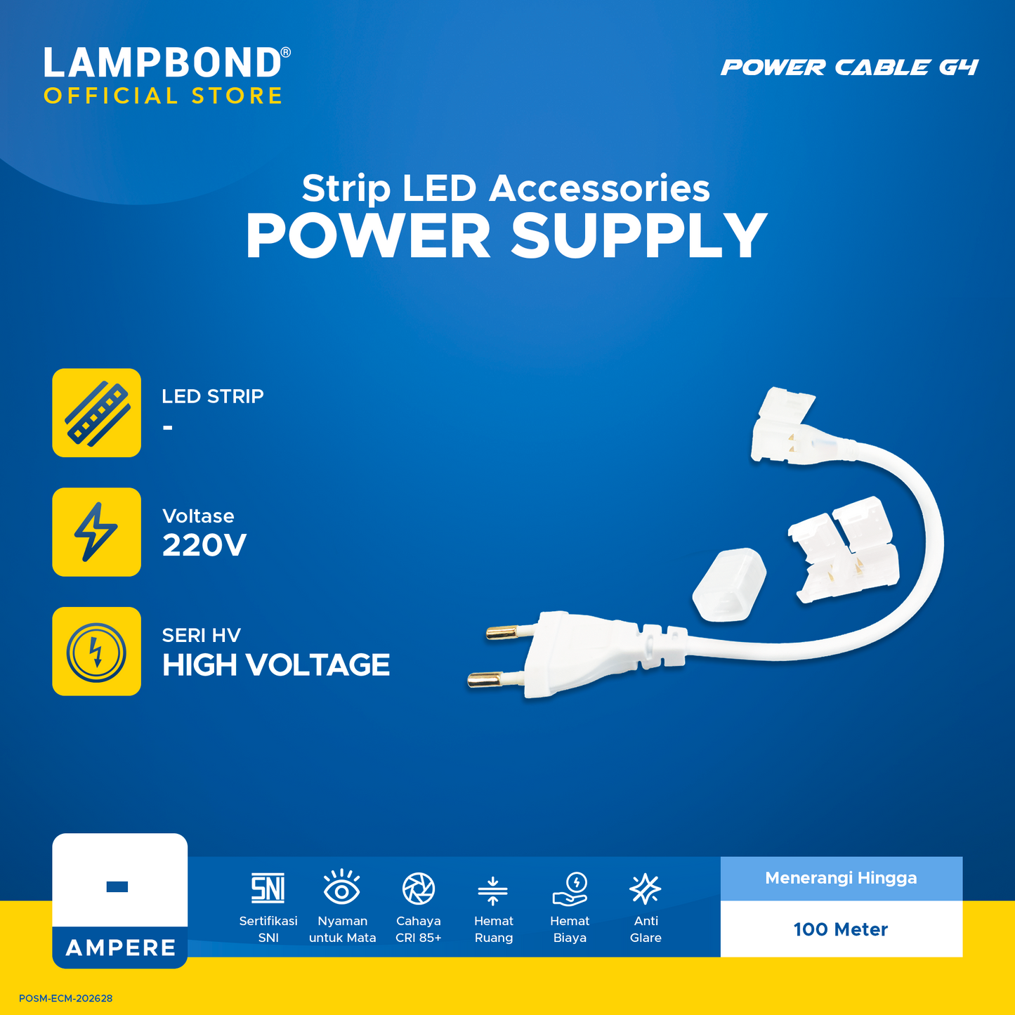 Lampbond® - Power Supply Strip LED Indoor 2 Mata - High Voltage