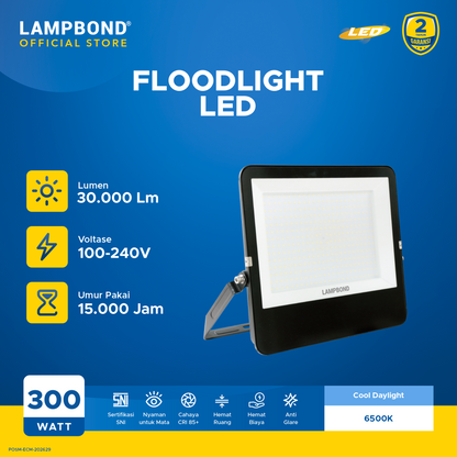Lampbond® - Floodlight LED Probright 300 Watt - Cool Daylight