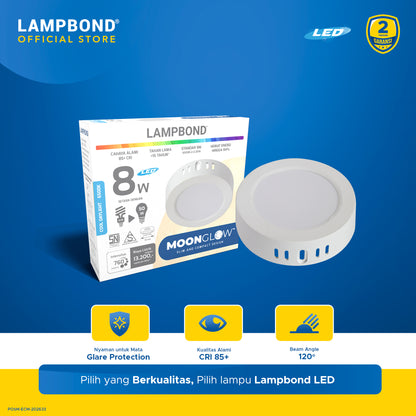 Lampbond® - Downlight LED Moonglow 8 Watt - Cool Daylight - WH