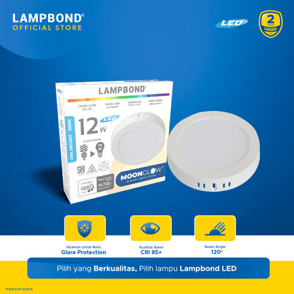 Lampbond® - Downlight LED Moonglow 12 Watt - Cool Daylight - WH