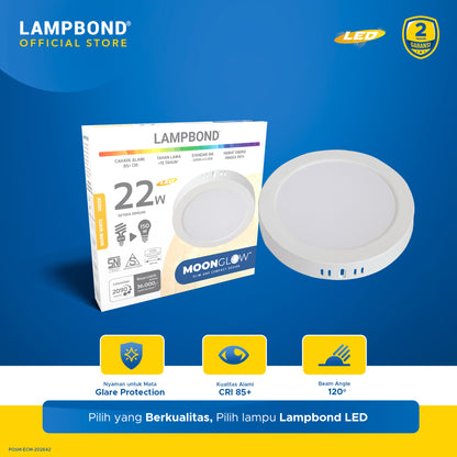 Lampbond® - Downlight LED Moonglow 22 Watt - Warm White - WH