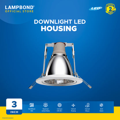 Lampbond® - Downlight LED Housing 3 Inch - Max 12 Watt