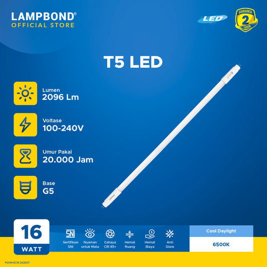Lampbond® - Tube 5 (T5) - 16 Watt - Cool Daylight
