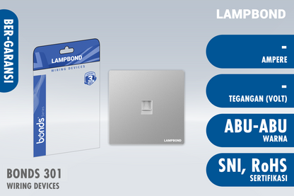 Lampbond® -  Bonds - 301 - Jack Modul Transmisi Data CAT5E - GR