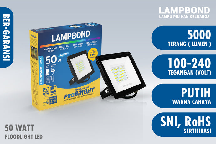 Lampbond® -Floodlight LED Probright 50 Watt - Cool Daylight