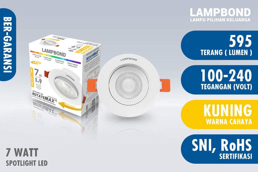 Lampbond® -  Spotlight LED 7 Watt - Warm White